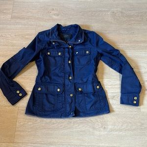 J. Crew Blue Military Jacket